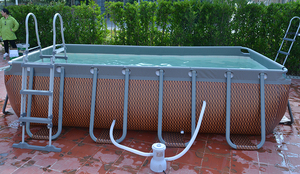 B02 Jilong avenli 17823 passaat กรอบเหล็กพีวีซีทรงสี่เหลี่ยมผืนผ้าครอบครัวพูล400ซม. X 200ซม. x 99ซม. ใช้ในบ้านกลางแจ้ง - Product Image 4