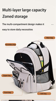 Sac à dos scolaire ergonomique de 0,55 kg avec soulagement de la pression, dos respirant en nid d'abeille et bandes réfléchissantes pour les trajets scolaires