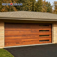 Plexiglas Fenêtre Portes de Garage Look Isolé Aluminium Bois Chinois Acier Inoxydable Alliage d'Aluminium Résistant à l'Eau Polymère