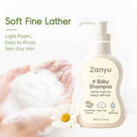 Shampoo pour bébé en marque privée, sans larmes, pH équilibré, sans parfum, nettoyant doux pour les cheveux des nouveau-nés, OEM ODM en gros