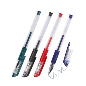 Foska plastica ufficio nero blu rosso verde <span class=keywords><strong>Gel</strong></span> penna Set 0.5mm studenti <span class=keywords><strong>Gel</strong></span> inchiostro <span class=keywords><strong>penne</strong></span> per la scuola - Product Image 1