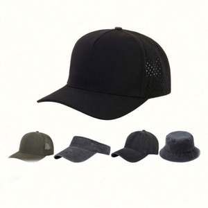 Gorras OEM/ODM al por mayor con logo personalizado, unisex, snapback, fitted, de béisbol, trucker, 100% algodón, tela común - Product Image 2