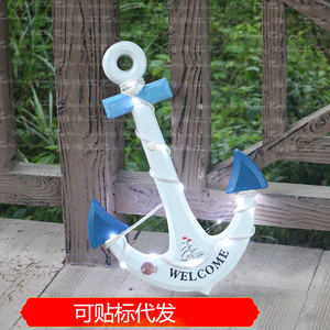 Lámpara de Pared LED de 60 cm con Colgante de Ancla Estilo Mediterráneo para Hoteles, Restaurantes y Decoración del Hogar - Product Image 5