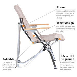 Silla de Playa Plegable de Alta Calidad, Cómoda, Resistente, de Aluminio, para Exteriores y Camping - Product Image 4