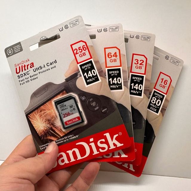 100% Good Quality 140MB/s Memory Card Ultra 64GB 128GB 256GB 512GB SD Card 120MB/s Ultra 8GB 16GB 32GB SD Memory Card for Camera