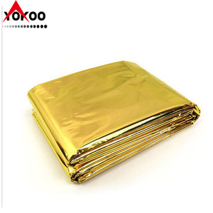 Couverture de survie isolante réfléchissante Yokoo Pet Gold 140x210cm pour extérieur - Product Image 2