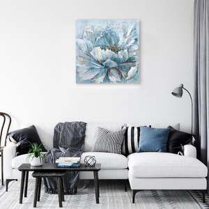 Moderno pintado a mano azul <span class=keywords><strong>serenidad</strong></span> lienzo pared arte envuelto para sala de estar dormitorio Oficina Decoración - Product Image 3