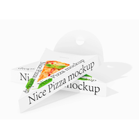 Caja de embalaje de comida para llevar de pizza degradable personalizada al por mayor caja de rebanadas de pizza personalizada con logotipo caja de pizza triangular de papel