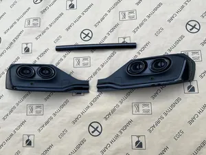 StarNav Pour Audi Q5 Q5L Sportback 2020 2021 2022 2023 – Spoiler de pare-chocs arrière, protection inférieure et diffuseur avec embouts d'échappement - Product Image 4
