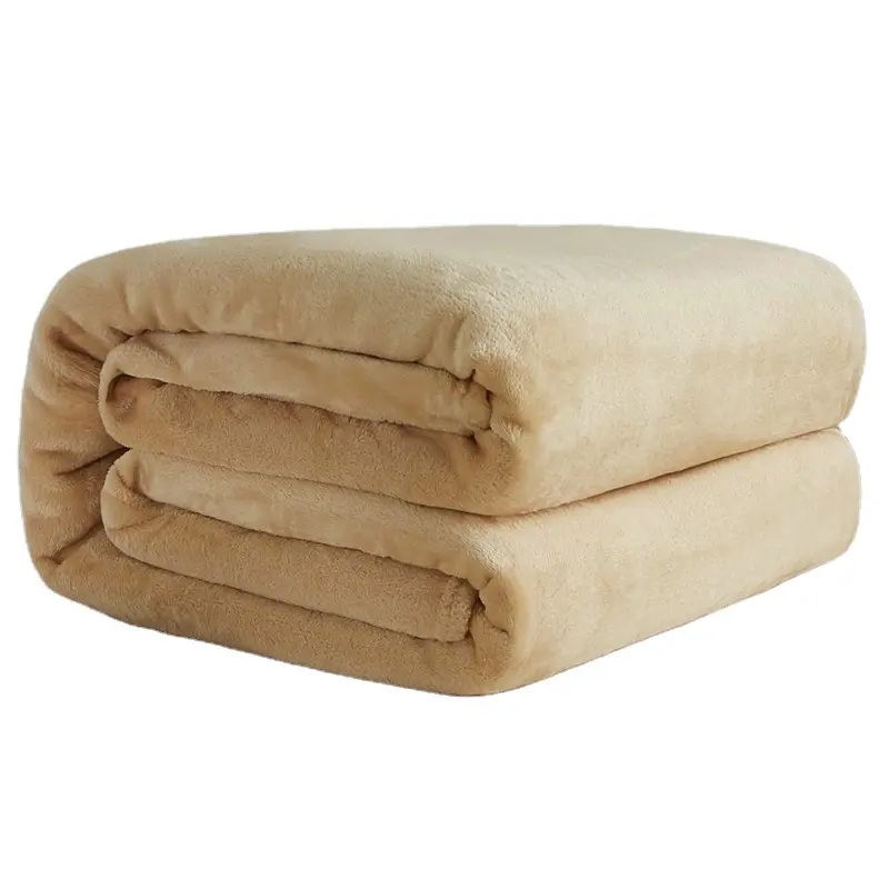 Оптовая продажа от производителя, простые супер мягкие дешевые флисовые одеяла оптом