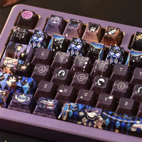Personality Black But-ler Theme Keycaps Cherry/M-OA Profile PBT Dye Sublimation for Mx Switch 64/68/104/108 Mechanical Keyboard