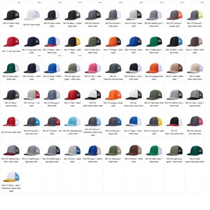 หมวกแก๊ปทรง RS รุ่น 112 แบบ Trucker คุณภาพสูง OEM ปรับแต่งได้ 6 แผง ปีกโค้งสำเร็จรูป  ตกแต่งด้วยหนังปะโลโก้  ผ้าแคนวาสเปล่า  ตาข่ายแบบ Pearl Mesh  ติดกระดุมแบบ SnapBack - Product Image 4