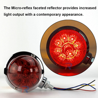 Nouveau Double Face Ovale LED Pastèque Lumière Double Couleur Torpille Piédestal Fender Dome Signal Lamp Under Glow Light pour une utilisation polyvalente