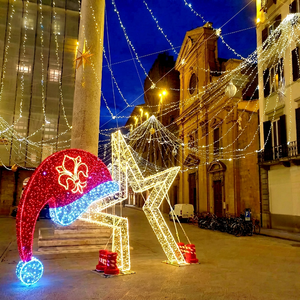 Luces LED 3D con Forma de Arco de Estrella para Exteriores IP65, para Decoración Comercial de Navidad, Parques, Resorts, Plazas y Entradas de Festivales - Product Image 1