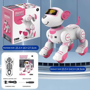 Perro robot inteligente con IA para enseñanza en varios idiomas, juguete para niños con control remoto, perro programable - Product Image 4