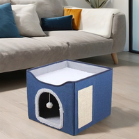 Vente chaude Quatre Saisons Universel Pliable Double Couche Écologique Durable Chat Lit Cave Chien Chenil Lits Pour Animaux De Compagnie