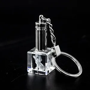 <span class=keywords><strong>Porte</strong></span>-clés en cristal pas cher en gros, <span class=keywords><strong>porte</strong></span>-clés personnalisé en verre cristal 3D <span class=keywords><strong>avec</strong></span> photo de chien gravée au laser et lumière LED - Product Image 6