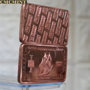 Denizcilik el sanatları hatıra paralar 1 Oz bakır demir gemi Bar bakır sikke basın makinesi - Product Image 6