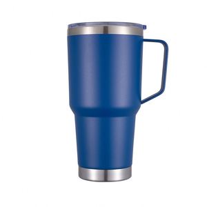 Vaso Térmico de Acero Inoxidable 304 de 30 oz con Aislamiento, Recubrimiento en Polvo, para Cerveza, Leche, Café, con Asa y Pajita, Venta al por Mayor - Product Image 1
