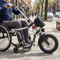 Accessoires de fauteuil roulant sportif légers de haute qualité, handbike électrique avant pour la rééducation thérapeutique