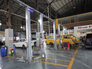 EHRLE Baohua <span class=keywords><strong>5T</strong></span> European II 45 Derajat Asimetris Dua Tiang Silinder Pengangkat Mobil Hidrolik - Product Image 4