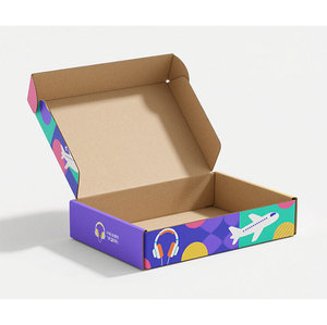 Tùy chỉnh carton màu hồng đám mây giấy bưu phẩm và vận chuyển Hộp phim hoạt hình màu hồng đám mây giấy chất lượng cao tùy chỉnh bưu phẩm vận chuyển hộp - Product Image 3