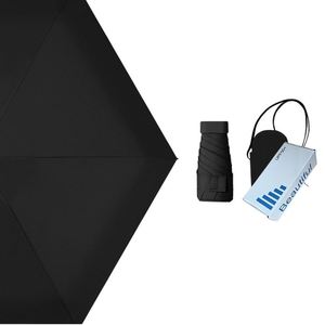 Parapluie pliant six sections anti-UV, résistant au vent et à la pluie, double usage, avec sac de rangement – En stock usine - Product Image 3