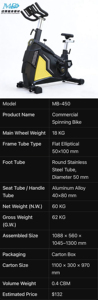 MB-450 Vélo d'<span class=keywords><strong>assault</strong></span> TKA pour entraînement cardio à domicile, équipement de <span class=keywords><strong>fitness</strong></span> pour la sécurité sportive - Product Image 6
