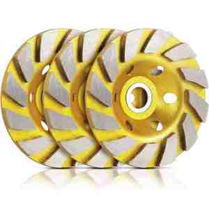 Rueda de copa de diamante 7 pulgadas desbarbado de aluminio enlace galvanizado - Product Image 1