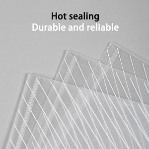Yüksek kaliteli <span class=keywords><strong>A4</strong></span> şeffaf plastik kapak özelleştirilebilir Logo renk şeffaf dosya çantaları ofis kırtasiye okul kullanımı için - Product Image 3