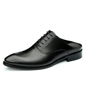 Sandales plates décontractées d'été, sandales en cuir véritable respirantes de haute qualité, sandales de marche en plein air - Product Image 2