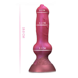 JRUI Amazon Pene de Animal en Forma Especial Consolador de Pene de Perro Artificial Dispositivo de Masturbación Erótica de Silicona Líquida Realista Venta Al por Mayor - Product Image 6
