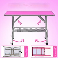 Table de toilettage pour animaux de compagnie en acier inoxydable pliable à hauteur réglable pour chiens petits animaux Table de toilettage hydraulique pour animaux de compagnie baignoire animalerie