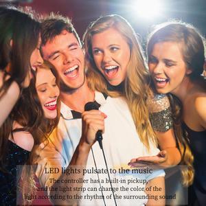 ไฟ LED บลูทูธแบบมีกาวในตัว 5050 สีสัน RGB สร้างบรรยากาศอัจฉริยะ ยืดหยุ่นได้ แรงดันต่ำ 12v ชุดไฟเส้น พร้อมฟังก์ชั่นดนตรี - Product Image 5