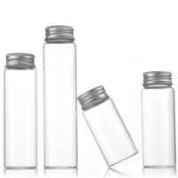 Pot transparent de stockage en verre vide de 100/200/300/400/500ml