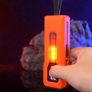 Bicycle Rear <b>Light</b> Rechargeable <b>Led</b> Orange 4 Modes Waterproof Ipx4 Digital Display <b>Night</b> Riding - Product Image 1