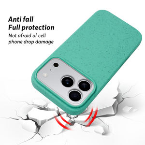 Stoßfeste 2,0 mm Umweltfreundliche Hülle aus Weizenstroh für iPhone 17 Pro Max, Biologisch Abbaubare Hülle - Product Image 5