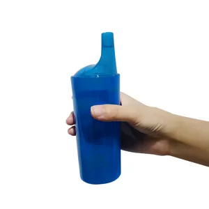 Microwave And Dishwasher Safe 250ml Custom Plastic Non Spill Drinking Cups For Elderly