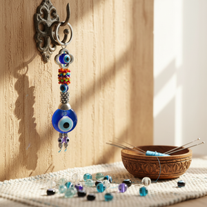 Ornement Evil Eyes Perles de verre 3X17 cm Assortiment - Product Image 3