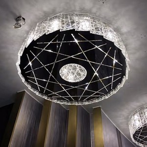Lustre long en cristal de style français pour salon et salle à manger, lumière personnalisée de luxe pour chambre à coucher, haut de gamme, Europe - Product Image 3