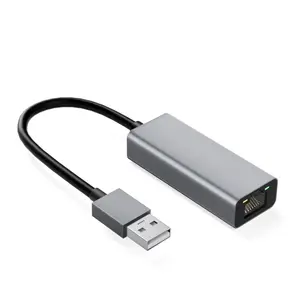 Aluminum Alloy USB 3.0 A Male To Female Gigabit Ethernet Adapter 1000 Mbps Type-C Network Adapter
