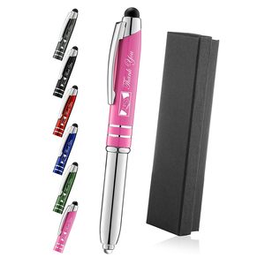 Bolígrafo Metálico con Luz LED Más Vendido, Promocional, con Punta Táctil, Bolígrafo 3 en 1 con Caja <span class=keywords><strong>de</strong></span> Empaque - Product Image 1