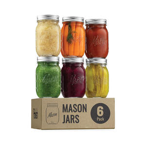 Frascos <span class=keywords><strong>de</strong></span> vidrio para almacenamiento <span class=keywords><strong>de</strong></span> alimentos personalizados Venta caliente 16oz 12oz 16oz Frascos <span class=keywords><strong>de</strong></span> vidrio con tapas <span class=keywords><strong>de</strong></span> metal Etiqueta <span class=keywords><strong>de</strong></span> <span class=keywords><strong>Amazon</strong></span> - Product Image 1