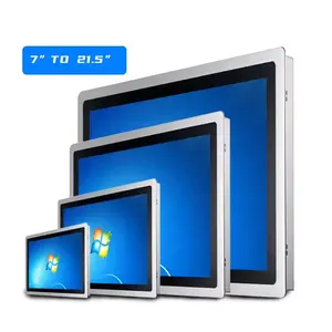 21.5 Inch Industrial LCD Monitor Open Frame Embedded Wall Mount Capacitive Touch Screen Monitors
