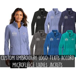 Chaquetas de microfibra L151 para mujer 2025, bordado personalizado, Diseña tus propios textos con logotipo - Product Image 5