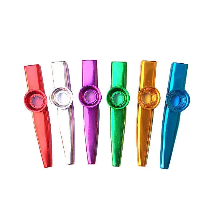 Yeni ürünler metal kazoo bebek çocuklar mini klasik vurmalı müzik aletleri oyuncak kazoos profesyonel kazoo çocuklar ve yetişkin için