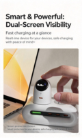 TORRAS Big Eye Smart Screen USB C 45W~60W AVS Dynamic PPS PD 3.2 Pengisi Daya Cepat untuk iPhone 18 17 16 Adaptor Daya
