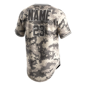 Uniformes <span class=keywords><strong>de</strong></span> Béisbol <span class=keywords><strong>de</strong></span> Camuflaje para Hombre, Diseño Sublimado, Camisetas <span class=keywords><strong>de</strong></span> Camuflaje para Exteriores, Camiseta <span class=keywords><strong>de</strong></span> Béisbol para Mujer - Product Image 4
