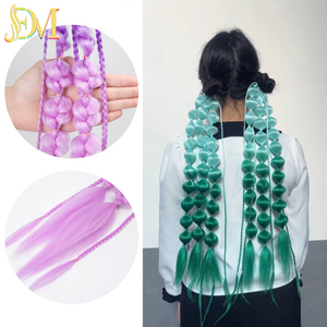 Fatto a mano bolle Ombre treccia 24 pollici capelli sintetici a buon mercato prezzo Jumbo <span class=keywords><strong>trecce</strong></span> Ombre colorati di coda di cavallo sintetica per le ragazze - Product Image 5
