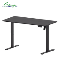 Bureau debout électrique à hauteur réglable avec un seul moteur, design moderne, ergonomique et intelligent pour bureau moderne